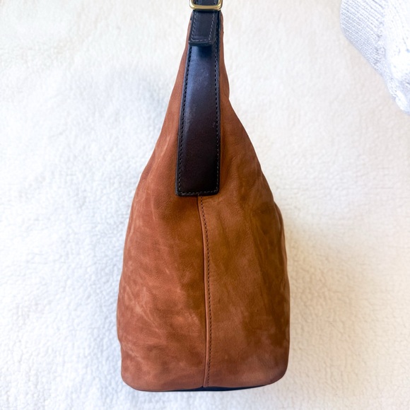 Vintage Coach 2001 Nubuck Seude Brown Leather Legacy Bucket Bag 9822 GUC - Picture 4 of 13